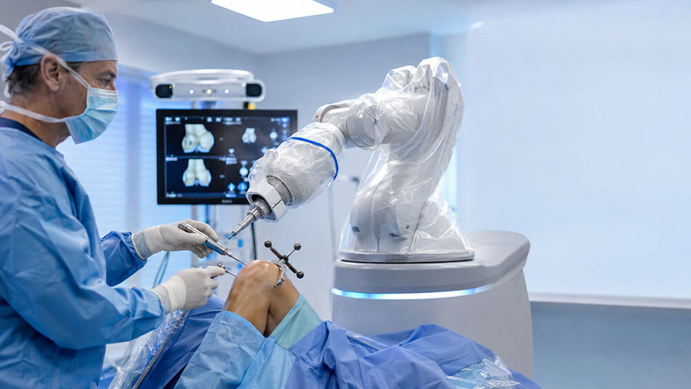Cirugía asistida por robot en rodilla